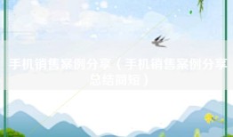 手机销售案例分享（手机销售案例分享总结简短）