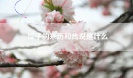 饺子的来历和传说是什么