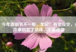 今年清明节不一般，牢记：有空没空，4件事别犯了忌讳，不是迷信