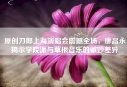 原创刀郎上海演唱会震撼全场，廖昌永揭示学院派与草根音乐的微妙差异