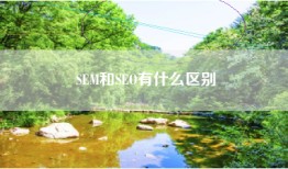SEM和SEO有什么区别