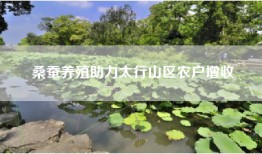 桑蚕养殖助力太行山区农户增收