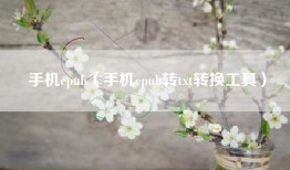 手机epub（手机epub转txt转换工具）