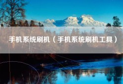 手机系统刷机（手机系统刷机工具）