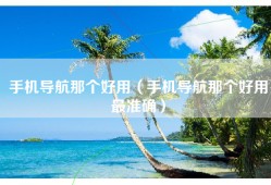 手机导航那个好用（手机导航那个好用最准确）
