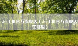 vivo手机官方旗舰店（vivo手机官方旗舰店在哪里）
