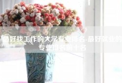 最好找工作的大学专业排名-最好就业的专业排名前十名