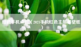 红色手机桌面（2021手机红色主屏幕壁纸）