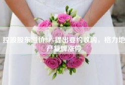控股股东溢价23%提出要约收购，格力地产复牌涨停