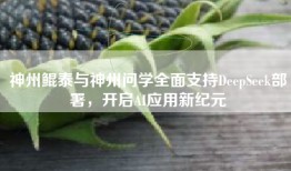 神州鲲泰与神州问学全面支持DeepSeek部署，开启AI应用新纪元