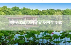 数字化转型的定义及四个步骤
