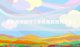 手机黑屏图片（手机黑屏图片大全）