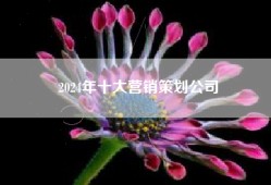 2024年十大营销策划公司