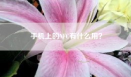 手机上的NFC有什么用？