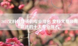 2024文科最赚钱的专业排名 文科大专最有前途的十大专业排名