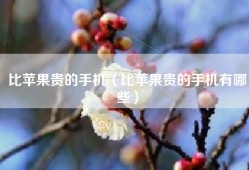 比苹果贵的手机（比苹果贵的手机有哪些）