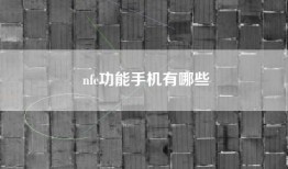nfc功能手机有哪些