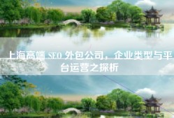 上海高端 SEO 外包公司，企业类型与平台运营之探析