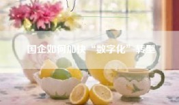 国企如何加快“数字化”转型