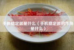 手机稳定器是什么（手机稳定器的作用是什么）