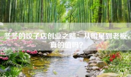 冬冬的饺子店创业之路：从明星到老板，真的值吗？
