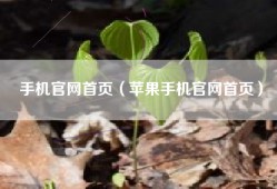 手机官网首页（苹果手机官网首页）