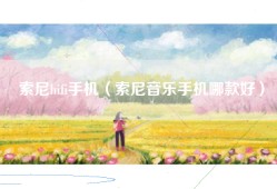 索尼hifi手机（索尼音乐手机哪款好）