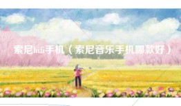 索尼hifi手机（索尼音乐手机哪款好）