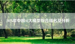 2025年中国AI大模型综合排名及分析