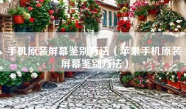 手机原装屏幕鉴别方法（苹果手机原装屏幕鉴别方法）