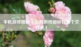 手机游戏图标（手机游戏图标在哪个文件夹）