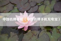 中国名牌手机（中国名牌手机充电宝）