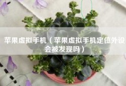 苹果虚拟手机（苹果虚拟手机定位外设会被发现吗）