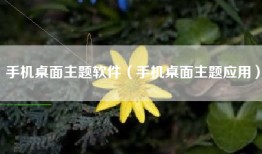 手机桌面主题软件（手机桌面主题应用）