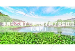 手机号不用了（手机号不用了微信还可以用吗）