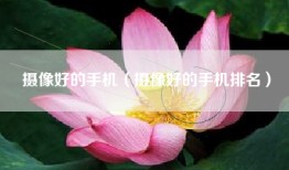 摄像好的手机（摄像好的手机排名）