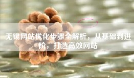 无锡网站优化步骤全解析，从基础到进阶，打造高效网站
