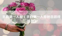 手机第一人称（手机第一人称射击游戏排行）