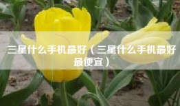 三星什么手机最好（三星什么手机最好最便宜）