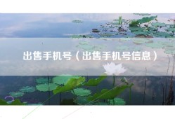 出售手机号（出售手机号信息）