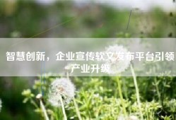 智慧创新，企业宣传软文发布平台引领产业升级
