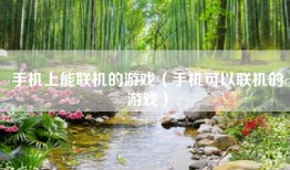 手机上能联机的游戏（手机可以联机的游戏）