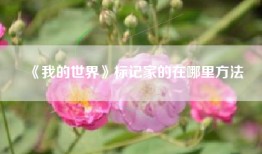 《我的世界》标记家的在哪里方法