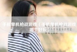 手机单机枪战游戏（手机单机枪战游戏哪个好玩）