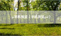ps手机预览（手机浏览psd）