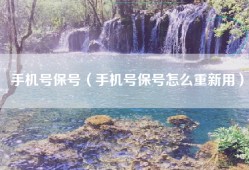 手机号保号（手机号保号怎么重新用）