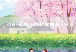 适合的歌曲（适合的歌曲 前十名）