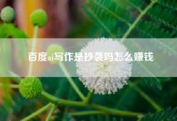 百度ai写作是抄袭吗怎么赚钱