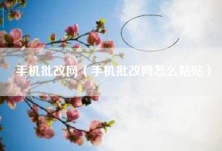 手机批改网（手机批改网怎么粘贴）
