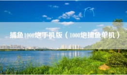 捕鱼1000炮手机版（1000炮捕鱼单机）